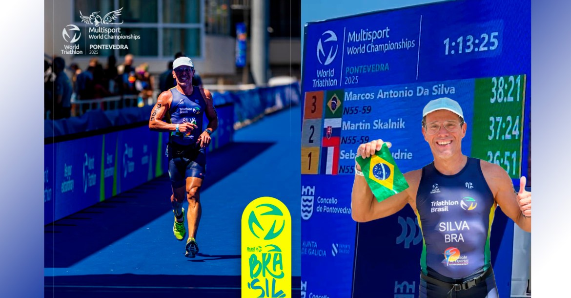 Atleta londrinense conquista o bronze no Mundial de Aquathlon
