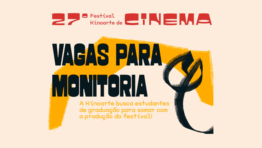 27º Festival Kinoarte de Cinema recebe inscrições para monitoria voluntária