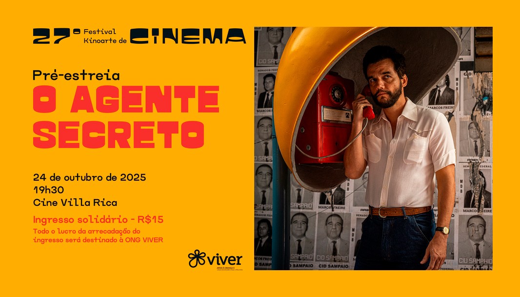 Filme indicado pelo Brasil ao Oscar 2026 é uma das atrações do Festival Kinoarte