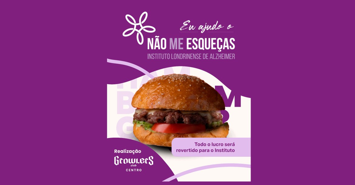 Ação em Londrina transforma hambúrguer em apoio a pessoas com Alzheimer