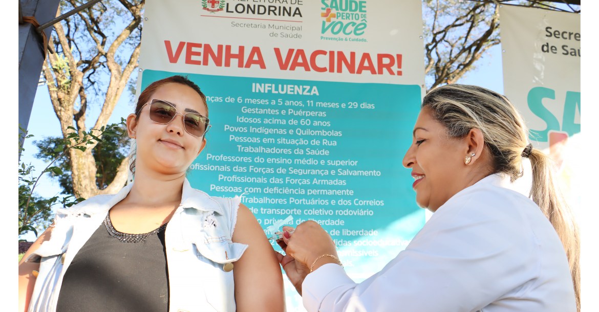 Londrina supera Paraná e Brasil em cobertura vacinal contra a gripe