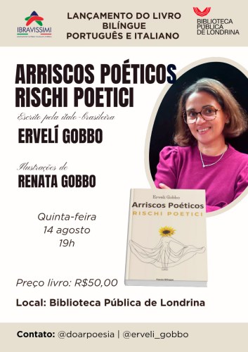 Biblioteca Pública Municipal recebe lançamento do livro Arriscos Poéticos