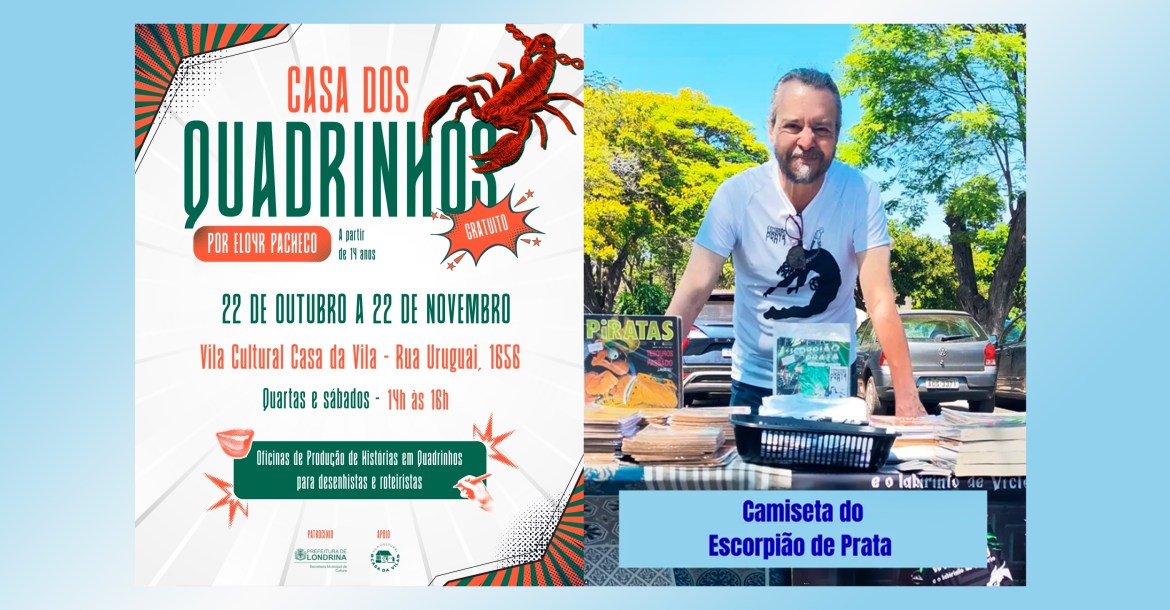 Casa da Vila recebe Oficina de Produção de Histórias em Quadrinhos