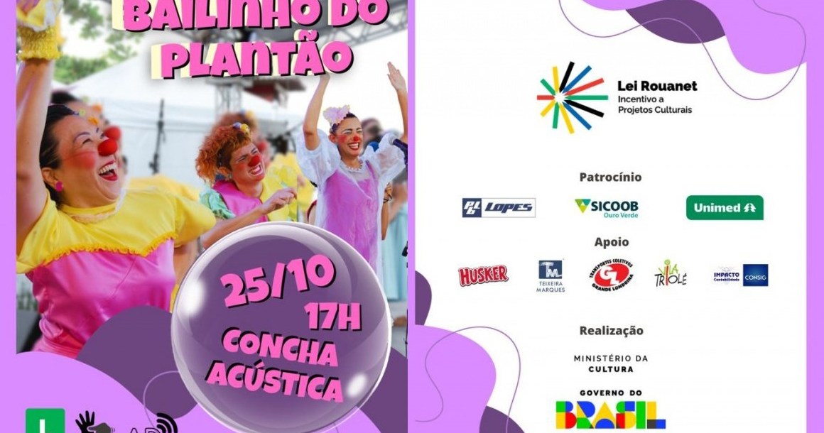 Bailinho do Plantão leva alegria à Concha Acústica neste sábado (25)