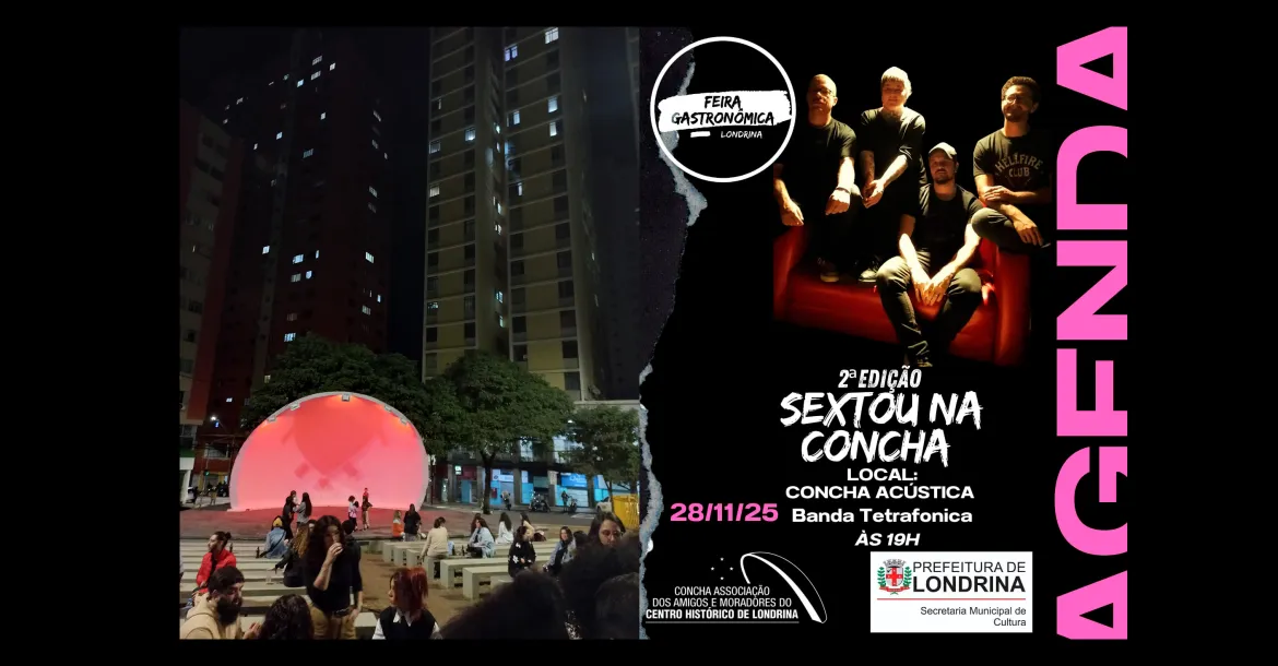 Tetrafônica leva rock nostálgico para o palco do Sextou na Concha nesta sexta-feira (28)