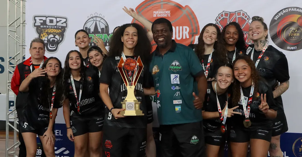 Basquete feminino de Londrina bate a Seleção Paranaense Sub-17 e garante pódio no Estadual