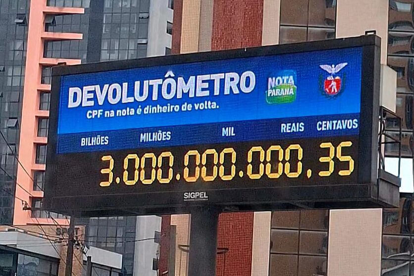 Programa Nota Paraná alcança a marca de R$ 3 bilhões devolvidos