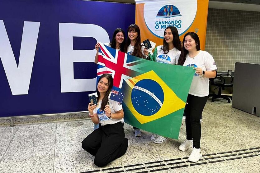 Alunos da rede estadual embarcam para intercâmbio na Austrália