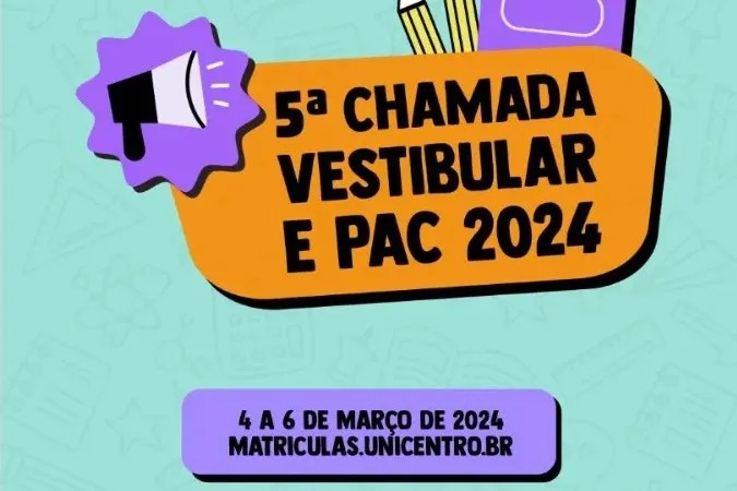Período de matrícula de 2024 da Unicentro acaba nesta quarta (6)