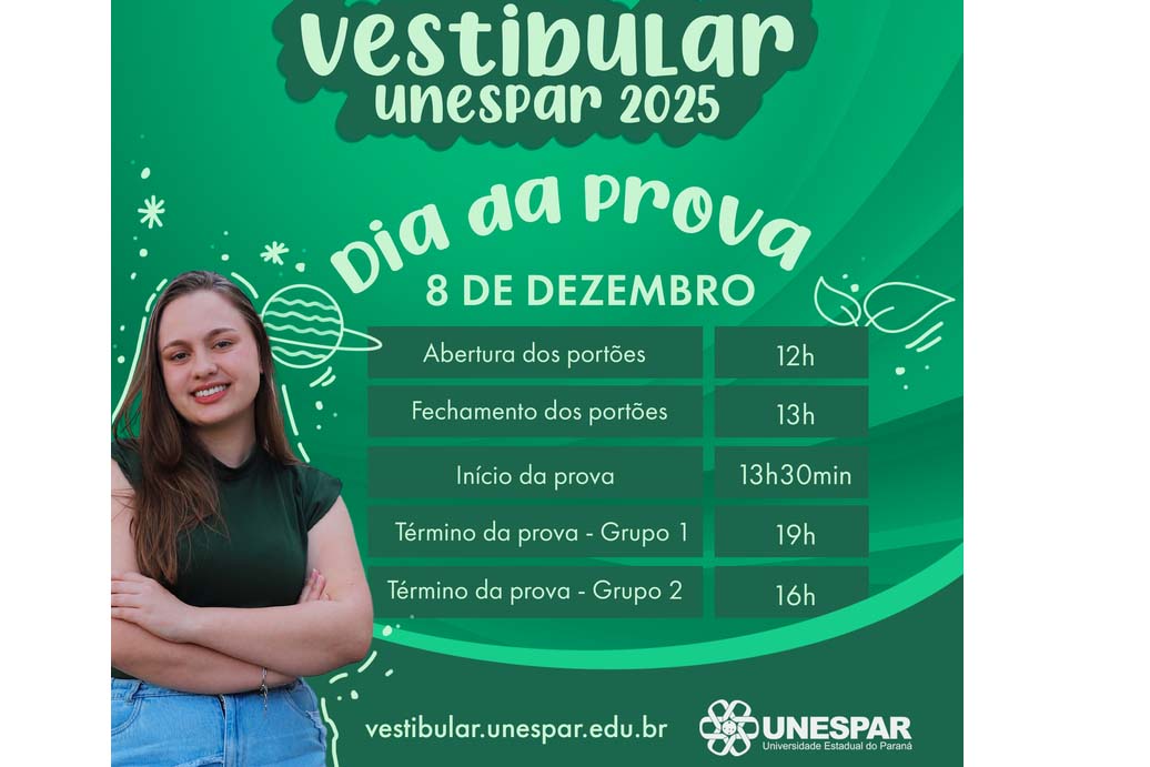 Vestibular da Unespar será realizado neste domingo (08)