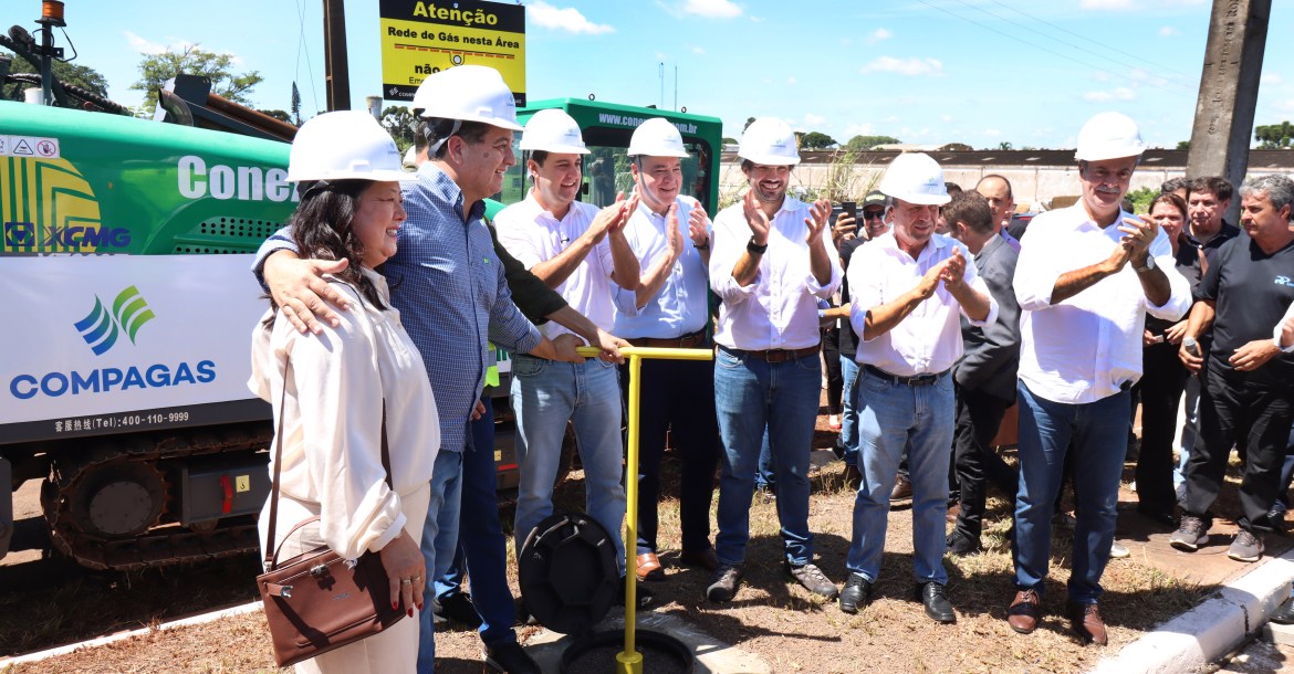 1ª etapa das obras do gasoduto entre Londrina e Cambé é inaugurada