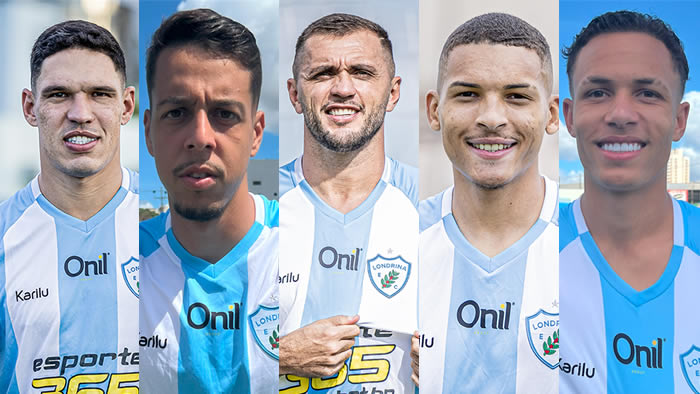 Londrina SAF apresenta cinco reforços para a Série C; veja os atletas