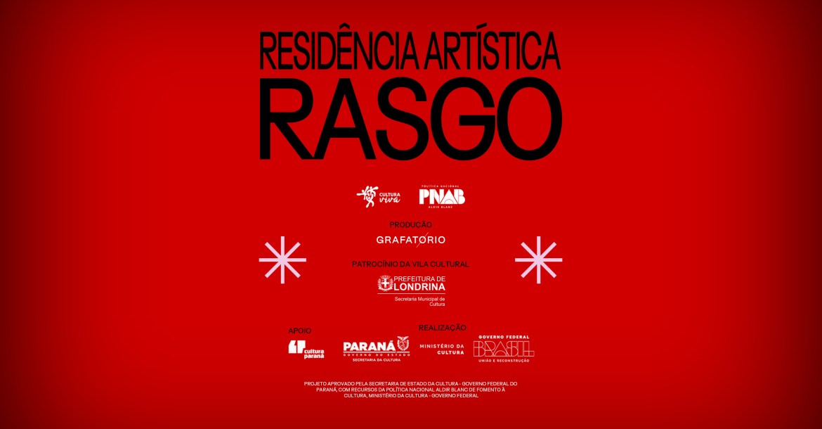Grafatório realiza Ateliê Aberto Rasgo neste sábado (28)