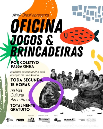 Vila Cultural Alma Brasil recebe inscrições para oficinas gratuitas